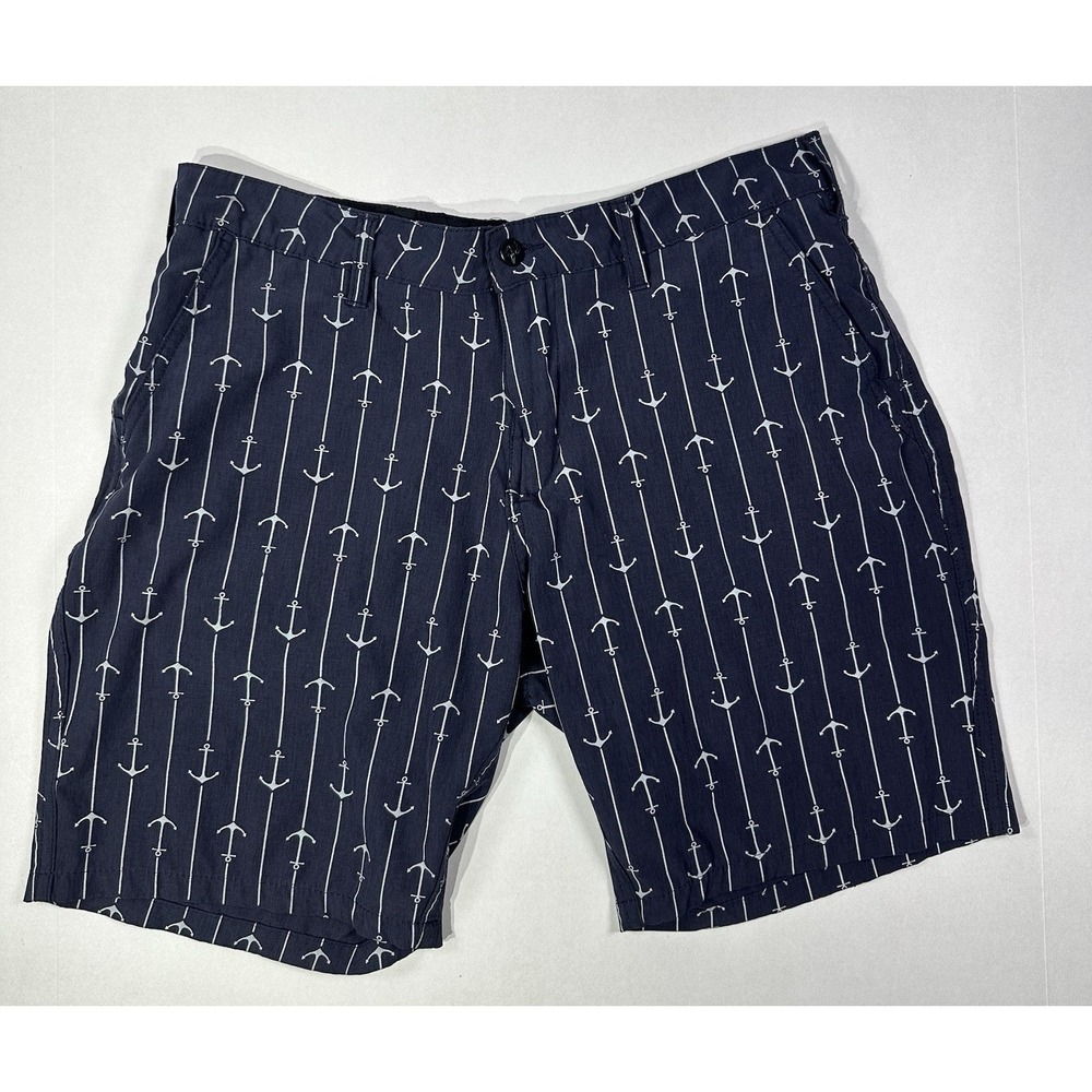 Trunks Multi-Functional Shorts Mens 32 Nautical Anchor Print Casual Board Shorts
